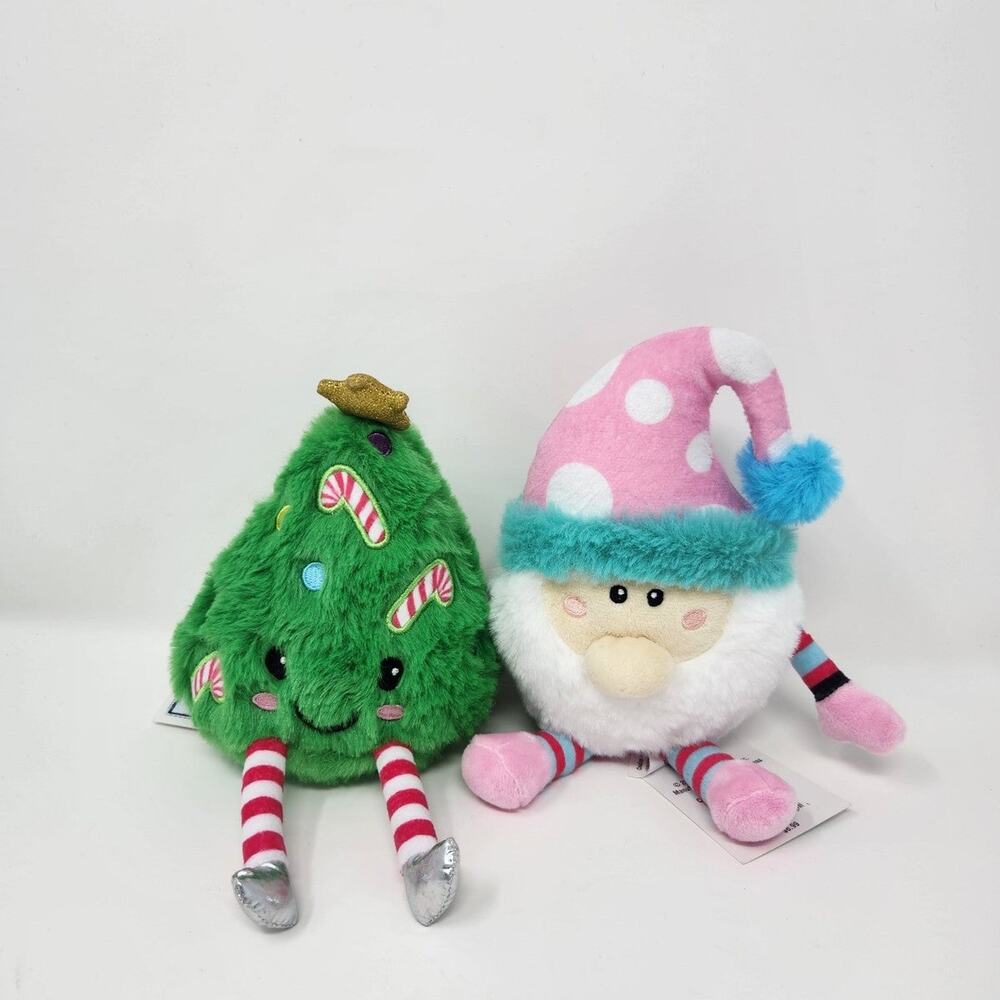 2 Scoops Plush Christmas Tree and Gnome